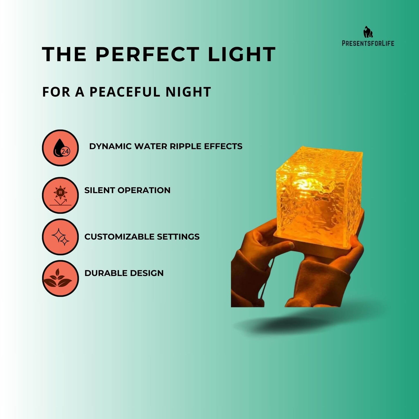 AQUAGLOW™ - Water Ripple Projector