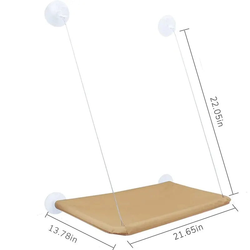 ClimbNRest™ - Foldable Cat Hammock with Strong Suction